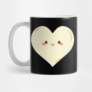 White chocolate heart Mug